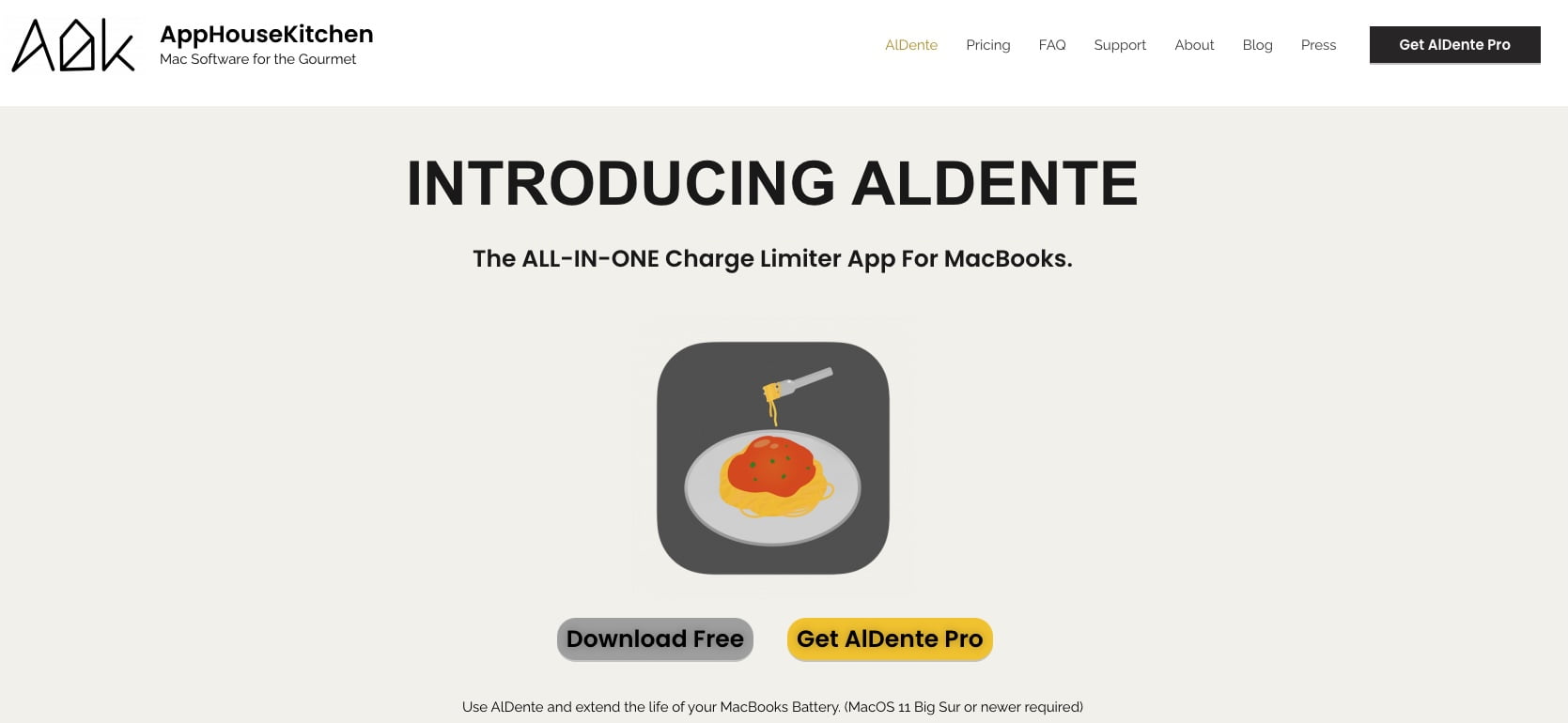 download the last version for apple AlDente Pro